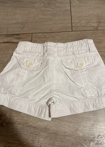 Nakışlı Beyaz Mini Kadın Şort - Görsel 2