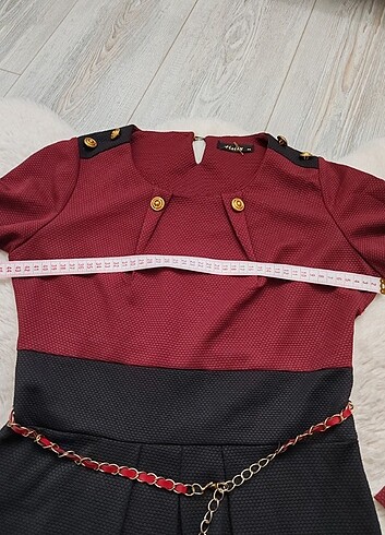 38 Beden bordo Renk Tesettür Elbise
