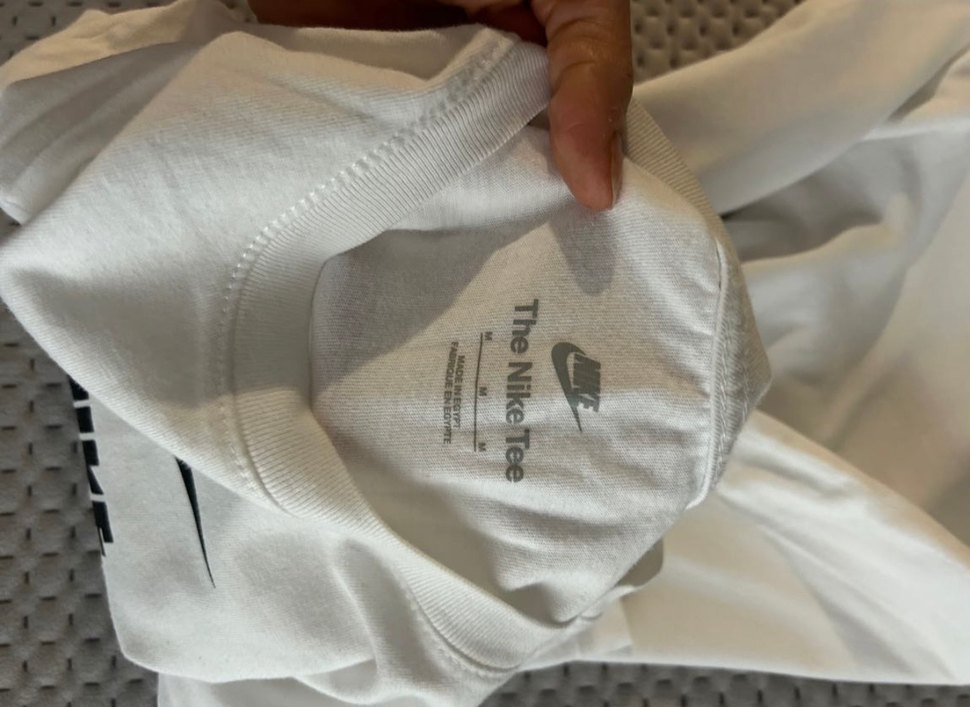 Beyaz Nike Baskılı Erkek Tişört - Görsel 2