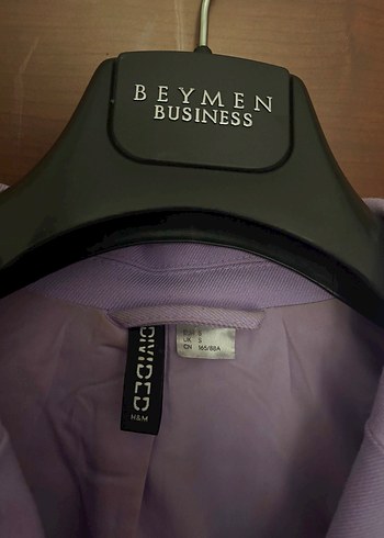 s Beden Mor Düğmeli Midi Kadın Blazer Ceket