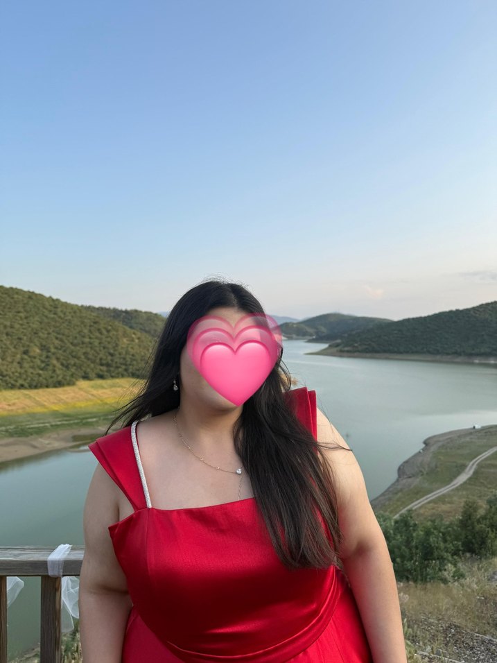 Kırmızı Uzun Kadın Abiye - Görsel 2