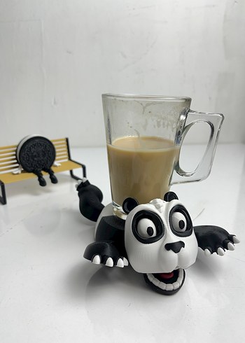 Beyaz Siyah Panda Aksiyon Figürü