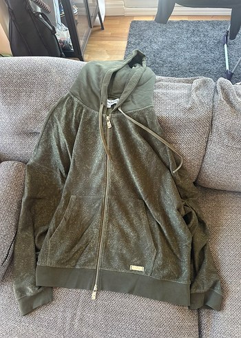 Nike Haki Kapusonlu Fermuarli Sweatshirt