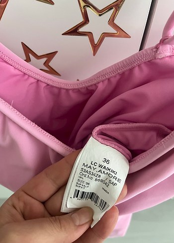 Pembe Askılı Kadın Mayo Midi Boy - Görsel 7