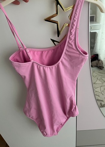 Pembe Askılı Kadın Mayo Midi Boy - Görsel 2