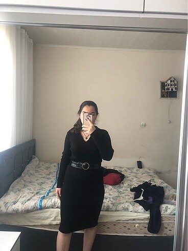 universal Beden siyah Renk Kadın elbise