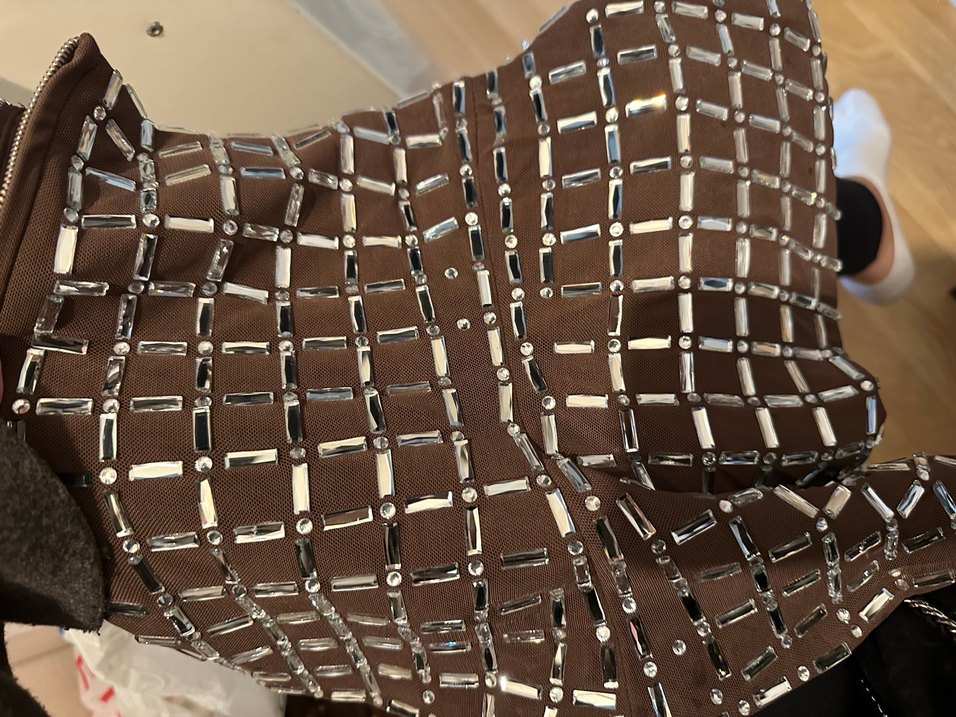 Zara File Straplez Parlak Top - Görsel 5