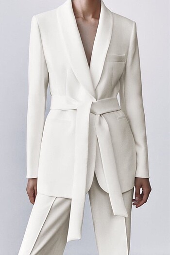 Zara kemerli blazer ceket