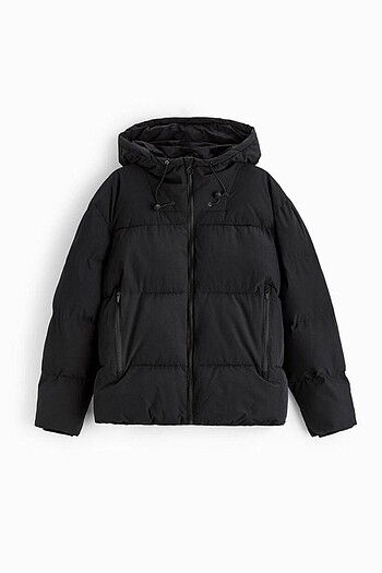 Zara Zara Su geçirmez Teknik kapüşonlu şişme mont