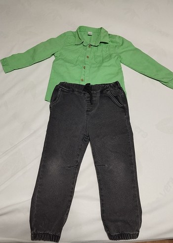 LC Waikiki Erkek Çocuk Gri Bol Kesim Denim Pantolon