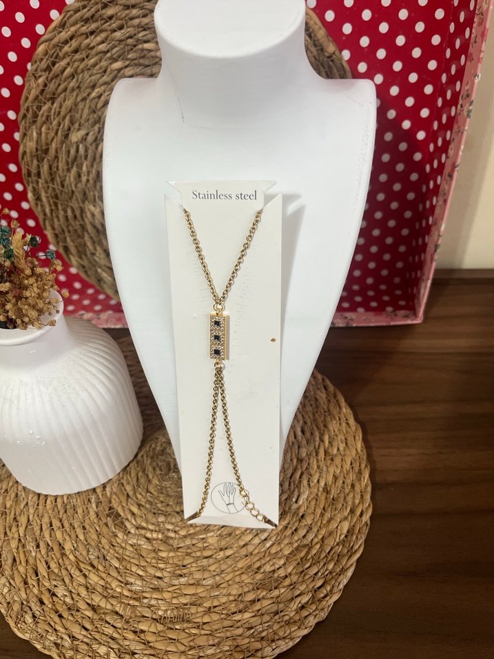 Altın Renkli Zincir Detaylı Şahmeran - Görsel 2