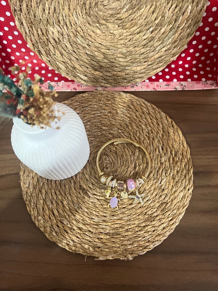 Bohem Altın Renkli Boncuklu Pandora - Görsel 5