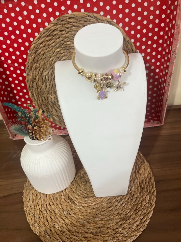 Bohem Altın Renkli Boncuklu Pandora - Görsel 2