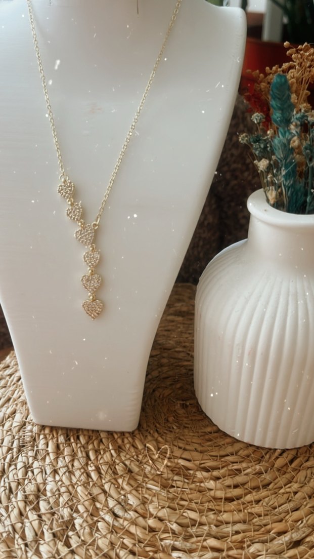 Kalp Detaylı kolye - Görsel 3