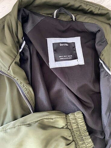 s Beden Bershka bomber yeşil ceket
