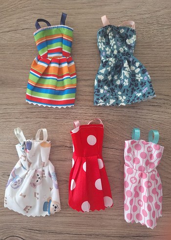 Beden Barbie Elbise - 5 adet