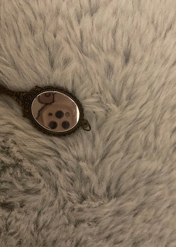 Altın Renk İşlemeli Bohem VİNTAGE KOLYE ucu - Görsel 3