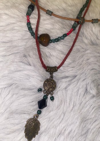 Vintage kolye ikili set - Görsel 2