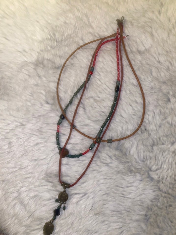 Vintage kolye ikili set - Görsel 3