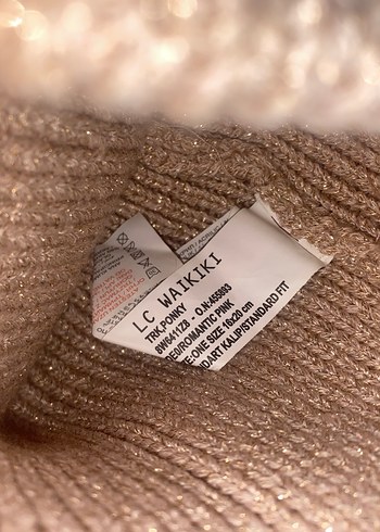 Kürklü pudra  Kadın Örgü Bere - Görsel 3