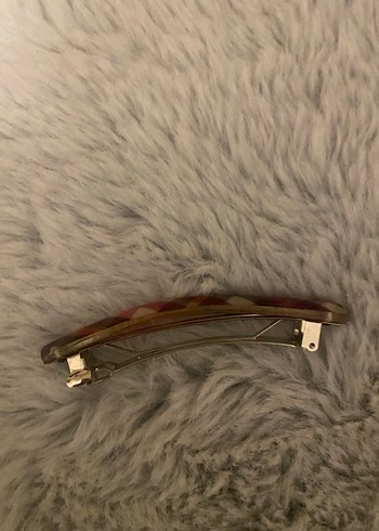 Bordo Ekoseli vintage toka - Görsel 3