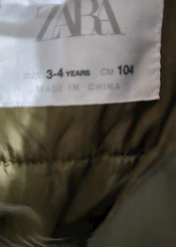 Erkek Çocuk Haki Kapüşonlu Kemerli Mont - Görsel 2