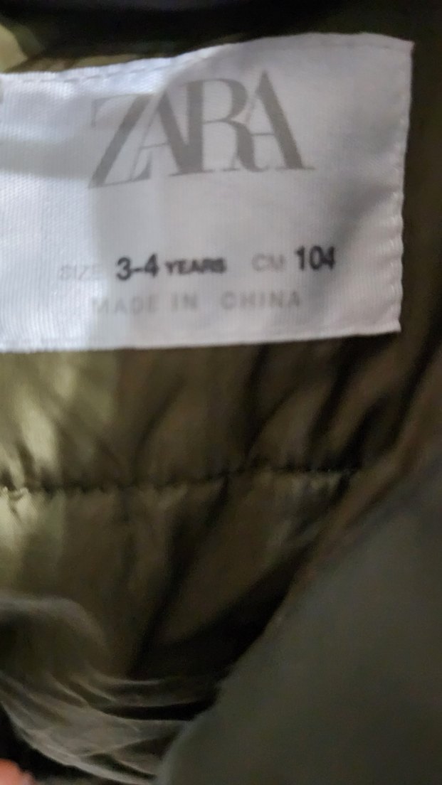 Erkek Çocuk Haki Kapüşonlu Kemerli Mont - Görsel 2