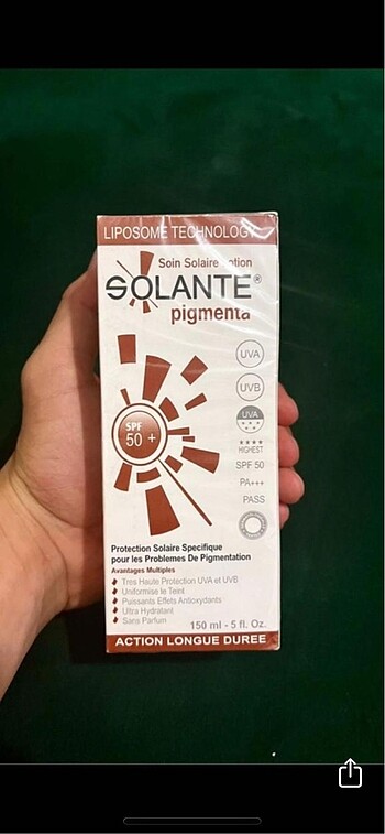 Solante Güneş Kremi fondotensiz