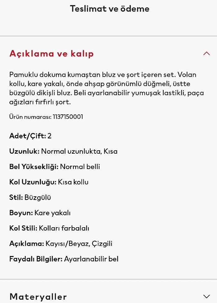 H&M alt üst takım - Görsel 3