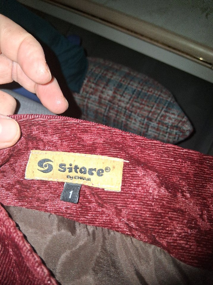 Bordo Drapeli Uzun Bohem Etek - Görsel 4