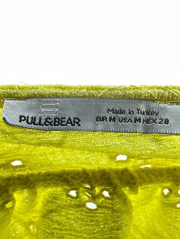 m Beden sarı Renk Pull and Bear Bluz %70 İndirimli.
