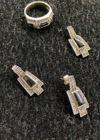 Gümüş 925 ayar markazit set