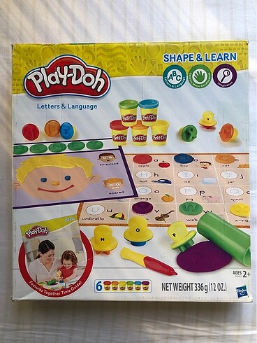 Play-Doh shape learn, Letters language