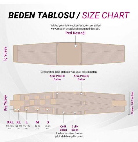 universal Beden Korse