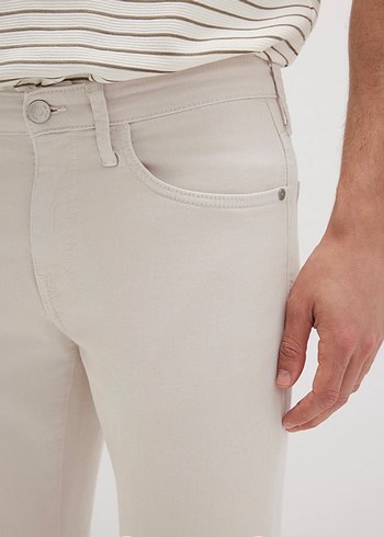 EKRU COMFORT GABARDİN PANTOLON - Görsel 3