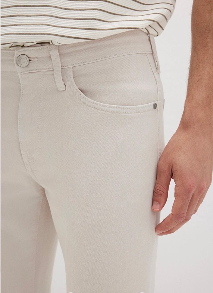 EKRU COMFORT GABARDİN PANTOLON - Görsel 3