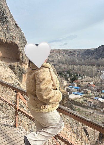 Bej   Kadın Bol Kesim Keten Pantolon - Görsel 3