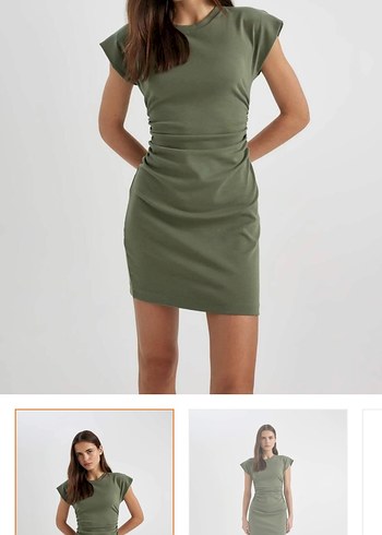 Trendyol & Milla Haki Mini Elbise S Beden