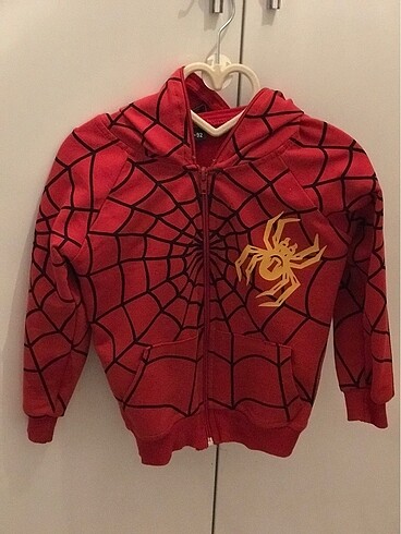 24-36 Ay Beden Spiderman ceket kapüşonu fermuarlı