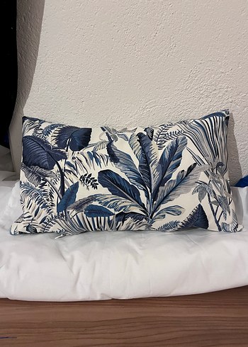 Mavi Desenli Kırlent Kılıfı | 30x50 - Görsel 3