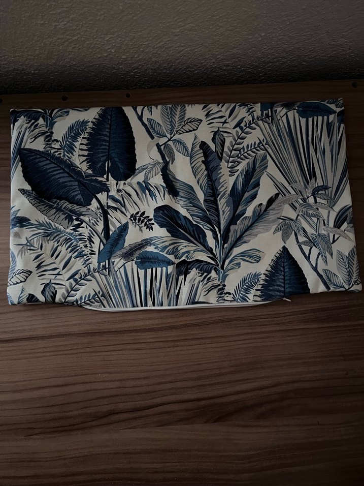 Mavi Desenli Kırlent Kılıfı | 30x50 - Görsel 2