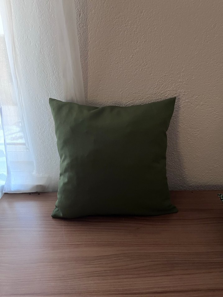 Yeşil Kırlent Kılıfı | 40x40 - Görsel 2