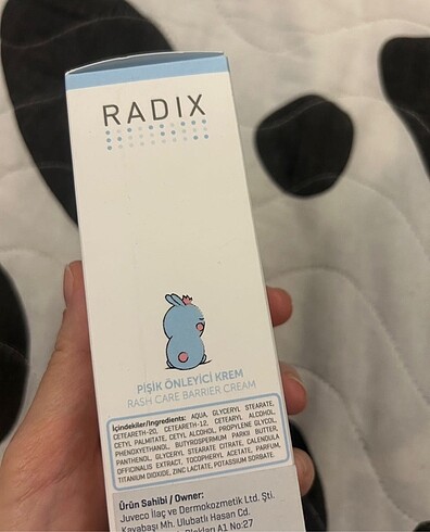 Beden Renk Pişik kremi radıx