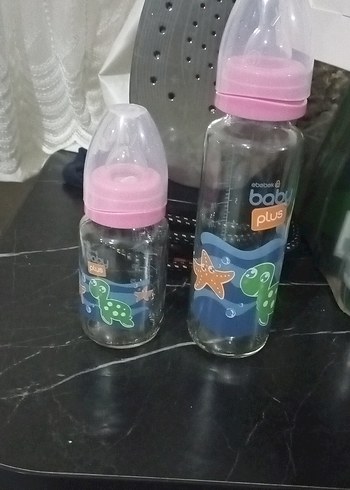 Pembe Cam Bebek Biberon Seti 2'li - Görsel 3