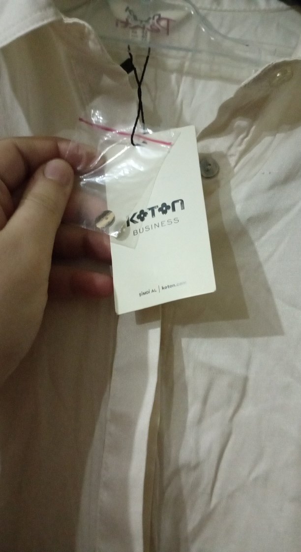 Bej saten Kadın Gömlek Uzun Kollu - Görsel 2