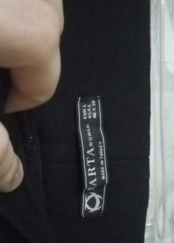 Siyah Kemerli Kadın Spor Tayt - Görsel 5