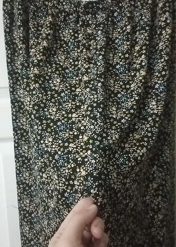 Kadın Siyah Piliseli Rahat Kumaş Pantolon - Görsel 4