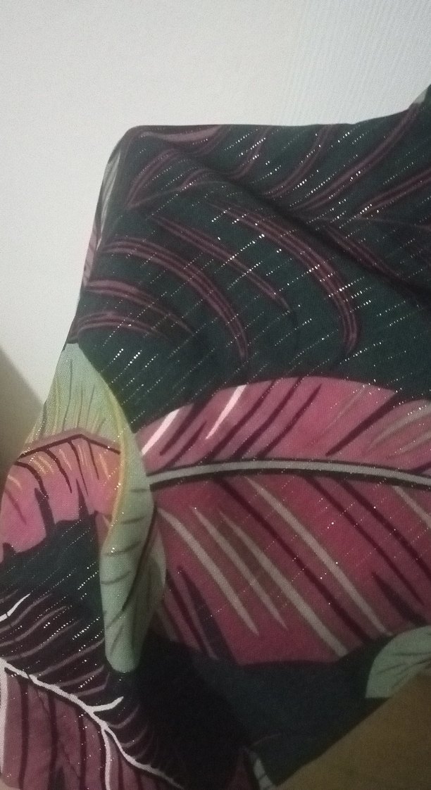 Bohem Çok Renkli Pilili Kadın Kumaş Pantolon - Görsel 3