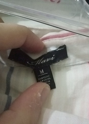 Kadın Beyaz Keten Uzun Kollu Gömlek - Görsel 5