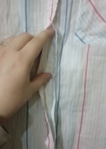 Kadın Beyaz Keten Uzun Kollu Gömlek - Görsel 9